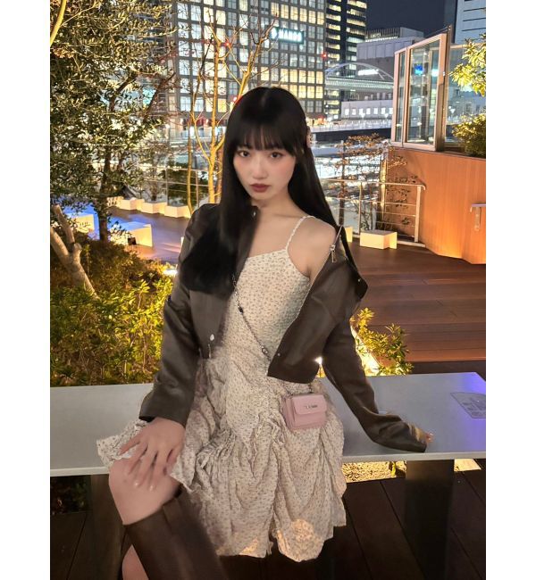 dazzlin「ギャザーリボンミニワンピース」|ワンピース|