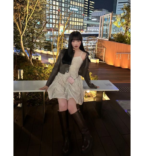 dazzlin「ギャザーリボンミニワンピース」|ワンピース|