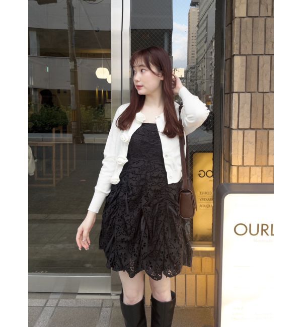 dazzlin「ギャザーリボンミニワンピース」|ワンピース|