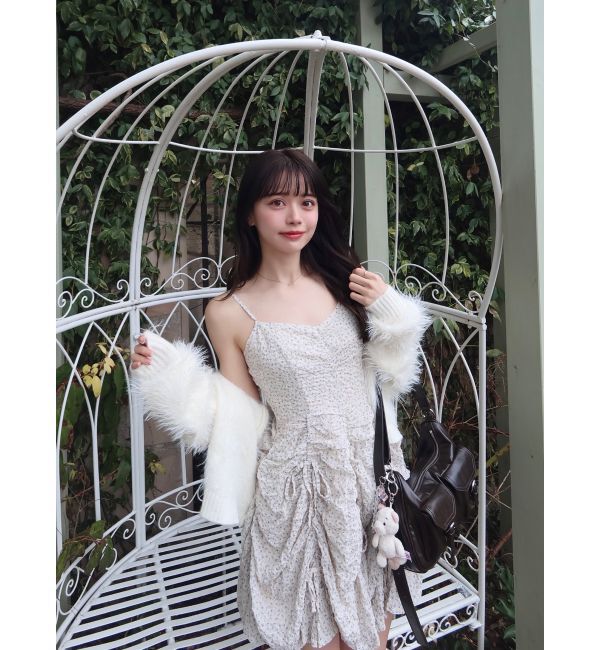 dazzlin「ギャザーリボンミニワンピース」|ワンピース|