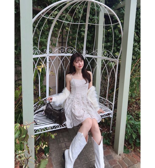 dazzlin「ギャザーリボンミニワンピース」|ワンピース|