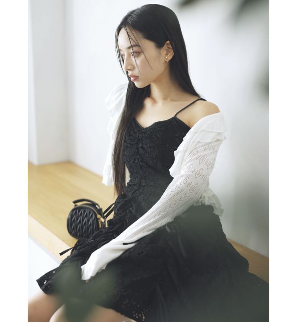 dazzlin「ギャザーリボンミニワンピース」|ワンピース|