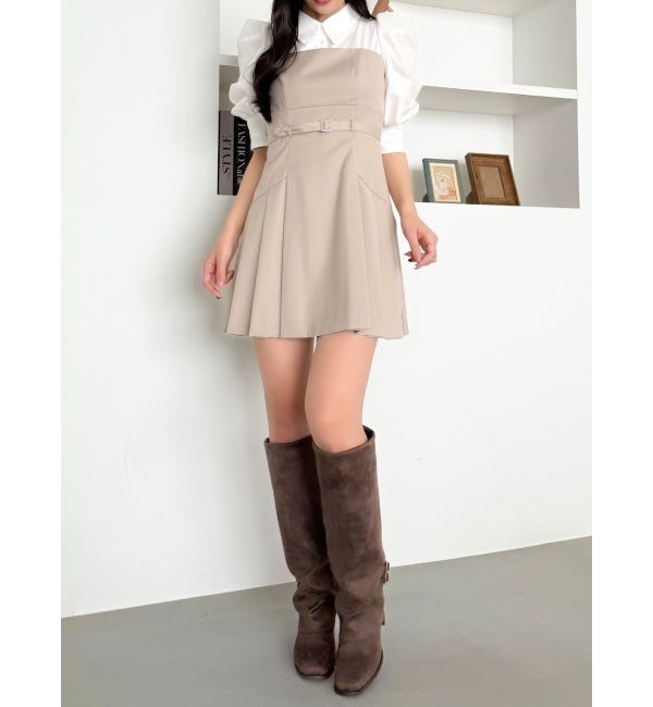 dazzlin「レイヤードシャツミニワンピース」|ワンピース|