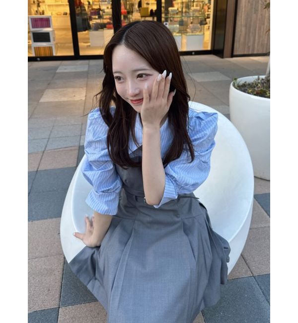 dazzlin「レイヤードシャツミニワンピース」|ワンピース|