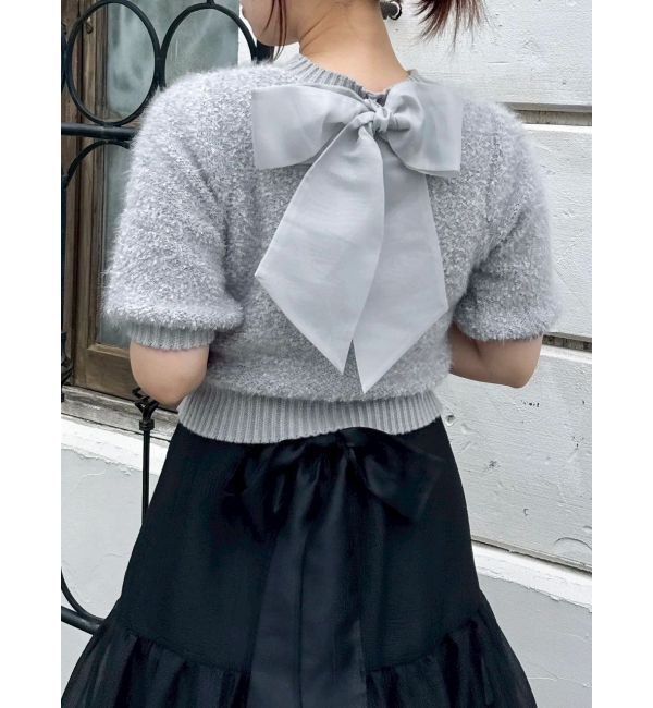 dazzlin「2WAYバックリボンヘアリーニット」|ニット・セーター|