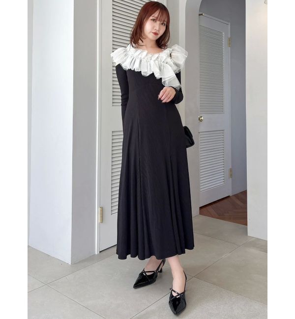 dazzlin「クロスフリルカットワンピース」|ワンピース|