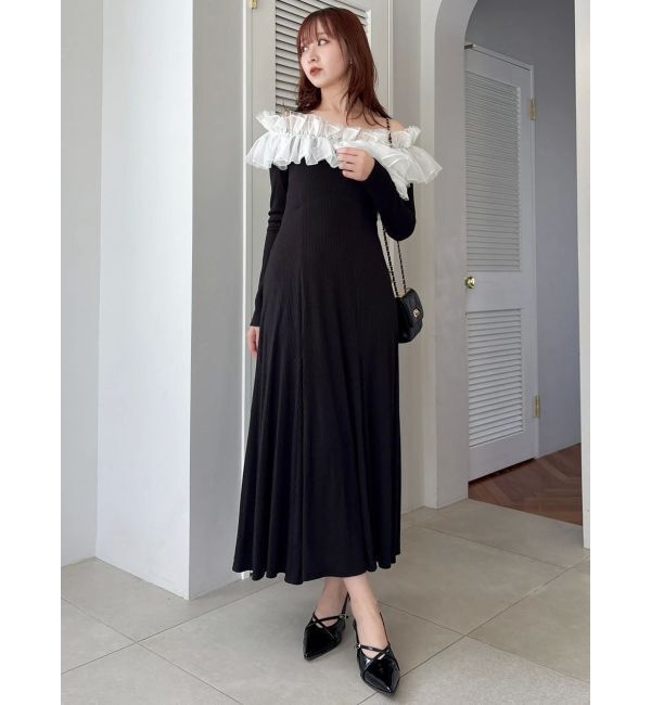 dazzlin「クロスフリルカットワンピース」|ワンピース|