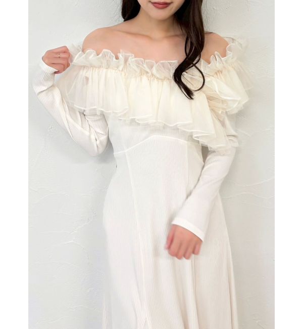 dazzlin「クロスフリルカットワンピース」|ワンピース|