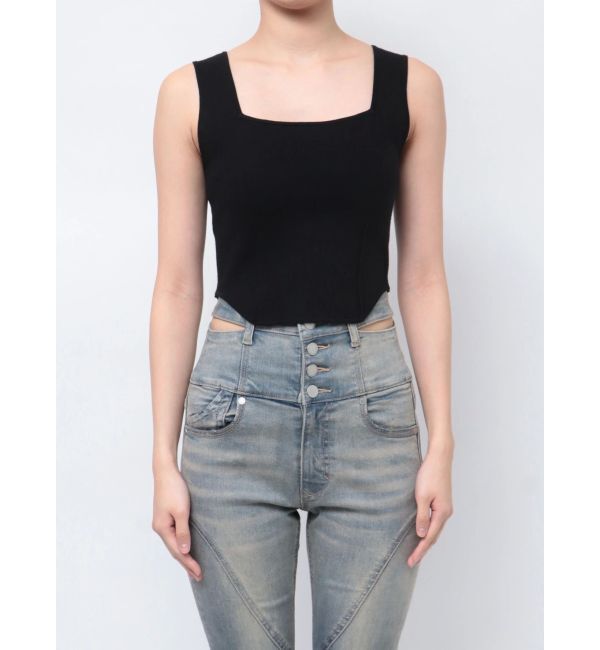 EMODA「ミニマルフィットニット」|ニット・セーター|ブラック