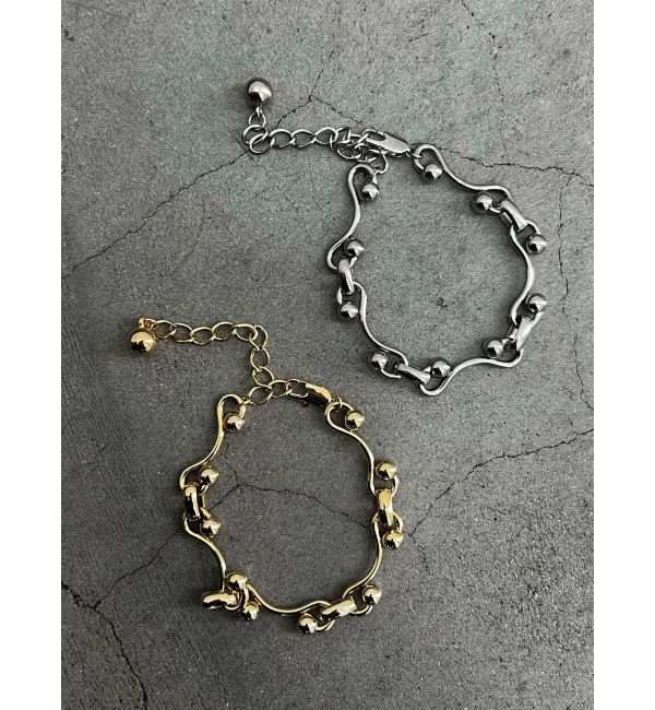 EMODA「ボールウェーブチェーンブレスレット」|ブレスレット・バングル|