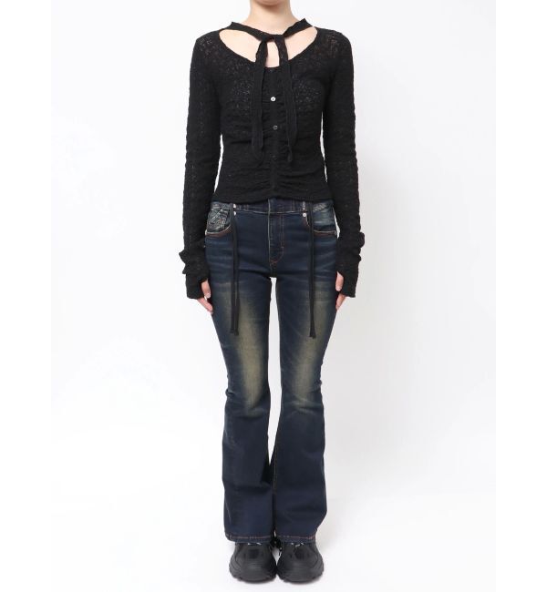 EMODA「フロントボタンタイトップ」|Tシャツ・カットソー|