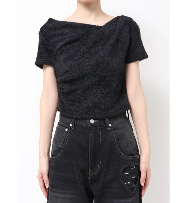 EMODA「テクスチャードレープトップ」|Tシャツ・カットソー|