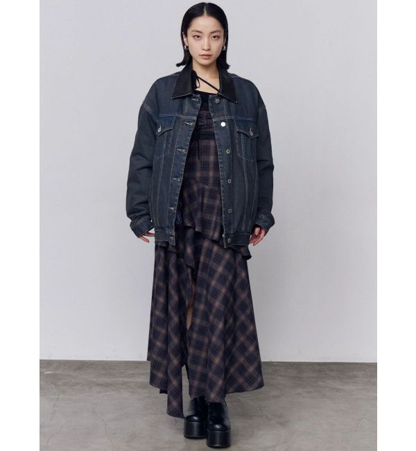 EMODA「アシンメトリーフリルマキシワンピース」|ワンピース|