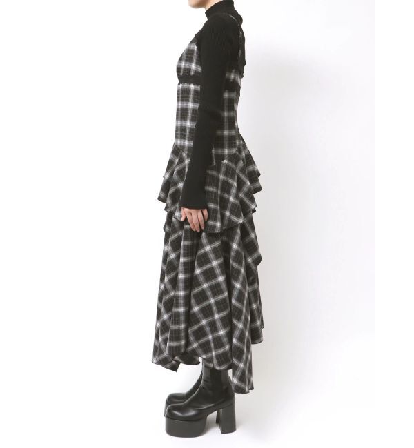 EMODA「アシンメトリーフリルマキシワンピース」|ワンピース|