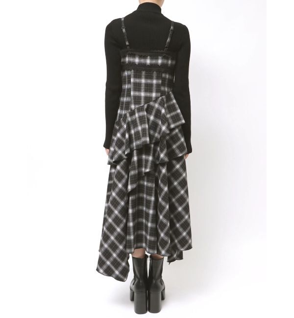 EMODA「アシンメトリーフリルマキシワンピース」|ワンピース|