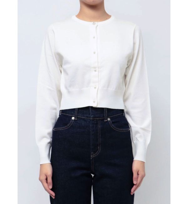 MERCURYDUO「ビジューボタンニットカーディガン」|カーディガン|