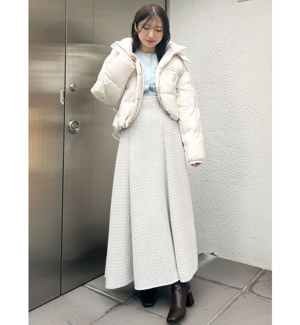 MERCURYDUO「ビジューボタンニットカーディガン」|カーディガン|