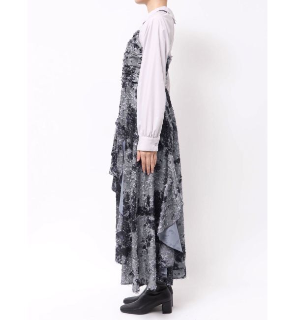 MERCURYDUO「シャツドッキングコルセットアシメヘムワンピース」|ワンピース|