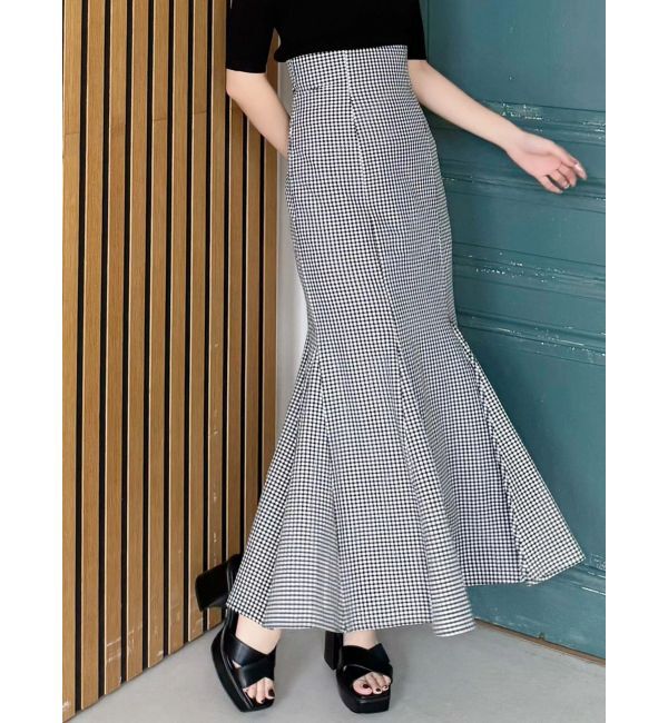 MERCURYDUO「バックレースアップストレッチマーメイドスカート」|スカート|