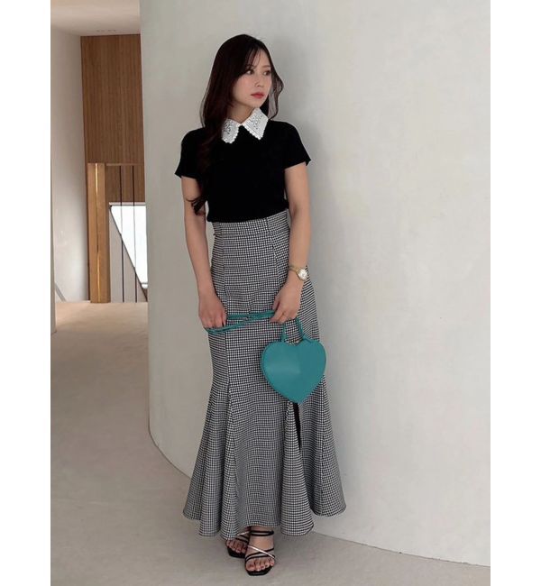 MERCURYDUO「バックレースアップストレッチマーメイドスカート」|スカート|