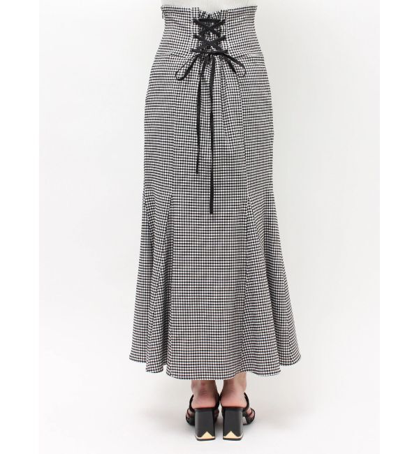 MERCURYDUO「バックレースアップストレッチマーメイドスカート」|スカート|