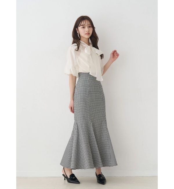 MERCURYDUO「バックレースアップストレッチマーメイドスカート」|スカート|