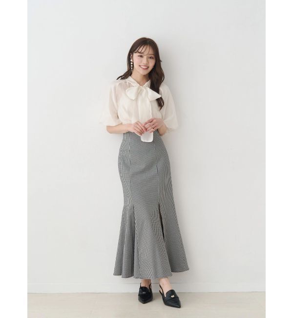 MERCURYDUO「バックレースアップストレッチマーメイドスカート」|スカート|