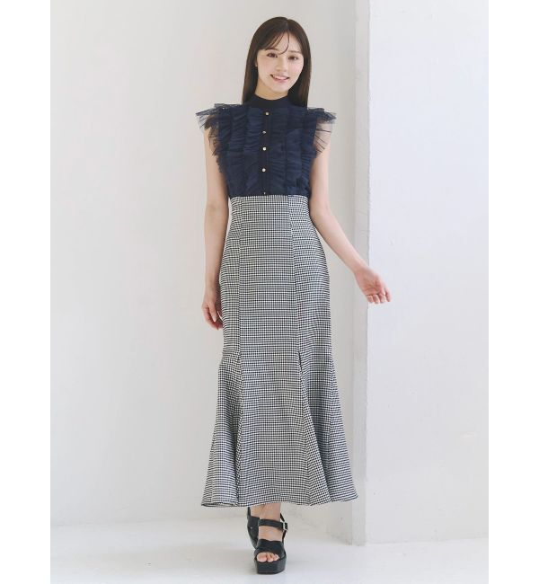 MERCURYDUO「バックレースアップストレッチマーメイドスカート」|スカート|