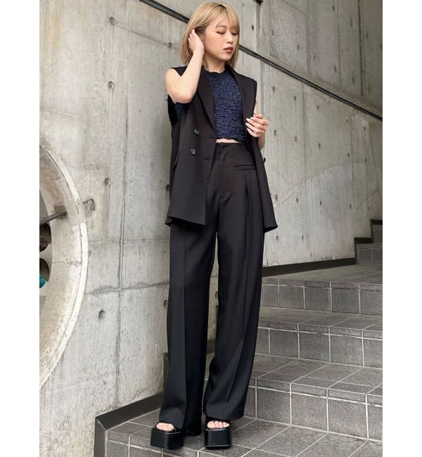 MURUA「パイピングポケットセンタープレスパンツ」|その他|