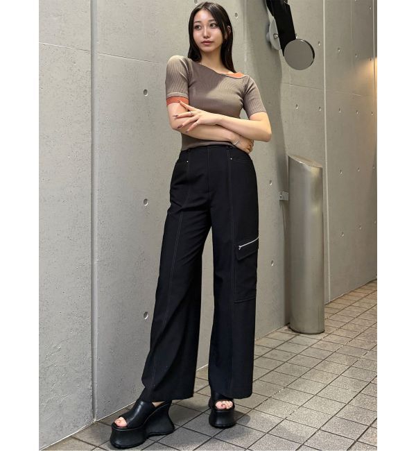 MURUA「クロコレイヤードサンダル」|サンダル|