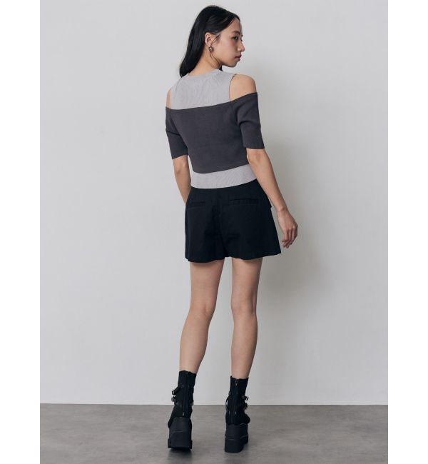 MURUA「オフショルカーデドッキングニット」|ニット・セーター|