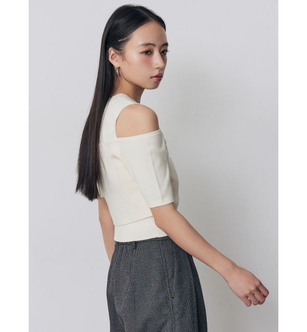 MURUA「オフショルカーデドッキングニット」|ニット・セーター|