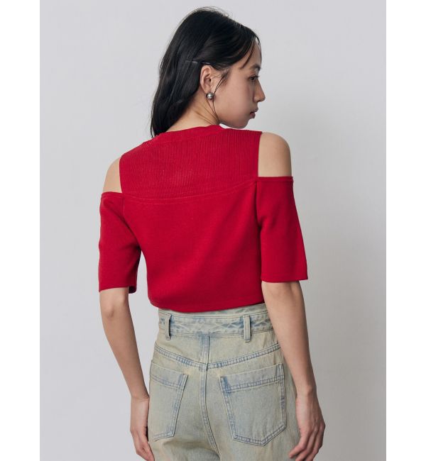 MURUA「オフショルカーデドッキングニット」|ニット・セーター|