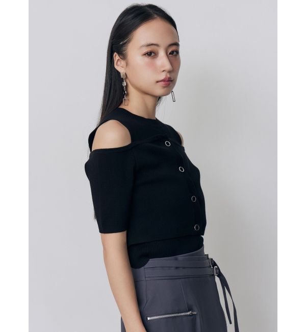 MURUA「オフショルカーデドッキングニット」|ニット・セーター|