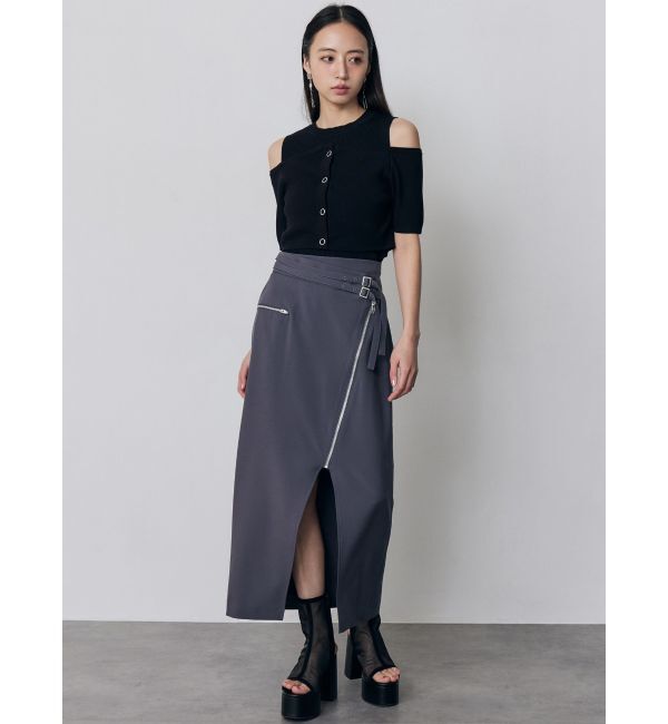 MURUA「オフショルカーデドッキングニット」|ニット・セーター|