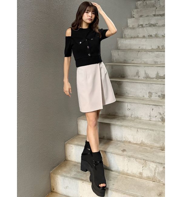 MURUA「オフショルカーデドッキングニット」|ニット・セーター|