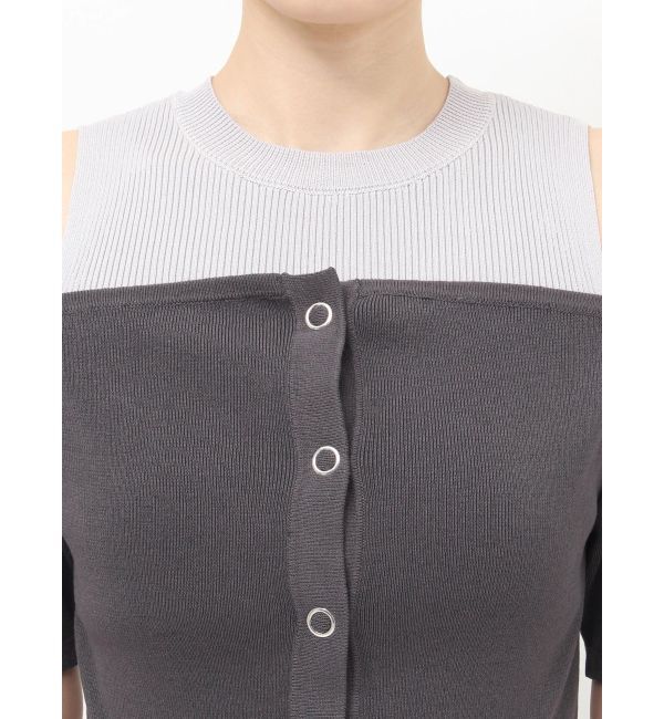MURUA「オフショルカーデドッキングニット」|ニット・セーター|