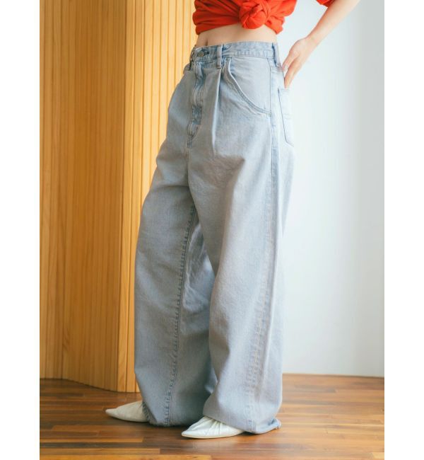 Ungrid「ブリーチルーズデニム」|デニム|