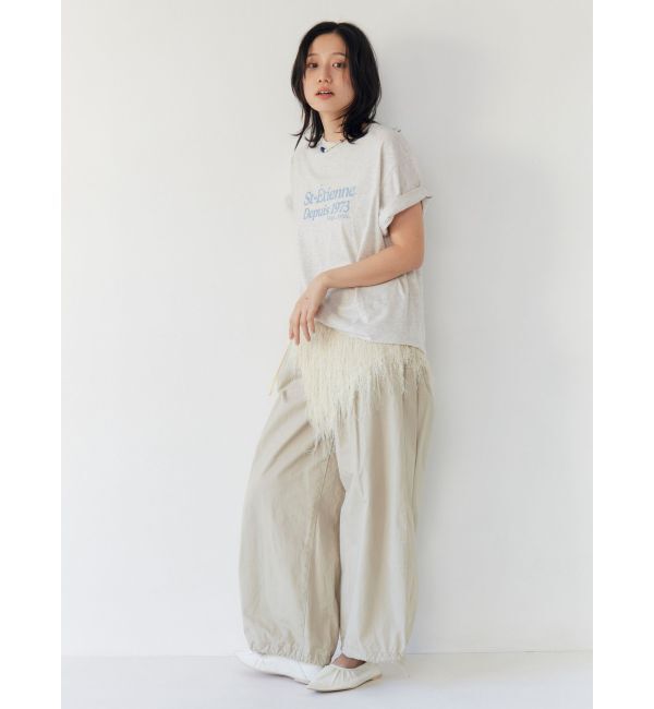 Ungrid「ミニスラブビッグシルエットロゴTee」|Tシャツ・カットソー|