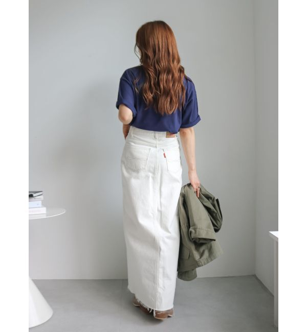 Ungrid「ミニスラブビッグシルエットロゴTee」|Tシャツ・カットソー|