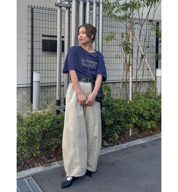 Ungrid「ミニスラブビッグシルエットロゴTee」|Tシャツ・カットソー|