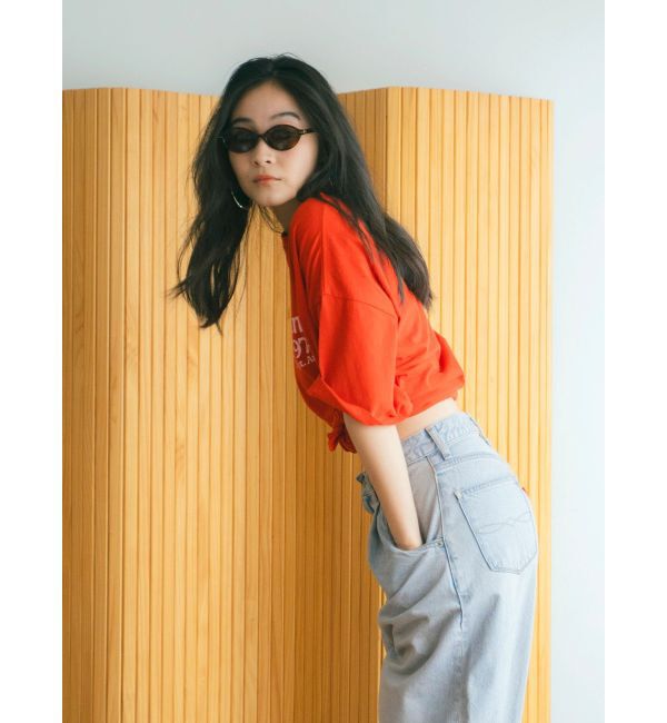 Ungrid「ミニスラブビッグシルエットロゴTee」|Tシャツ・カットソー|