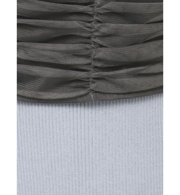 LAGUNAMOON「チュールビスチェセットニットワンピース」|ワンピース|