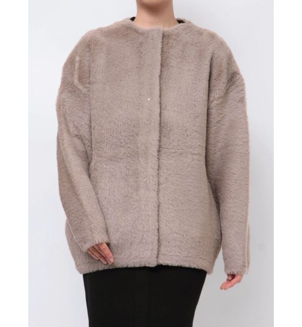 LAGUNAMOON「ミニシャギーセッケツニットカーディガン」|カーディガン|