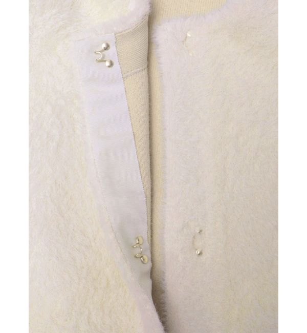 LAGUNAMOON「ミニシャギーセッケツニットカーディガン」|カーディガン|