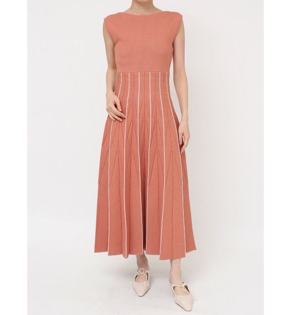 LAGUNAMOON「ジオメトリックフォルムニットワンピース」|ワンピース|