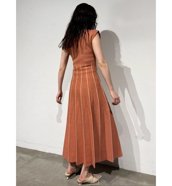 LAGUNAMOON「ジオメトリックフォルムニットワンピース」|ワンピース|