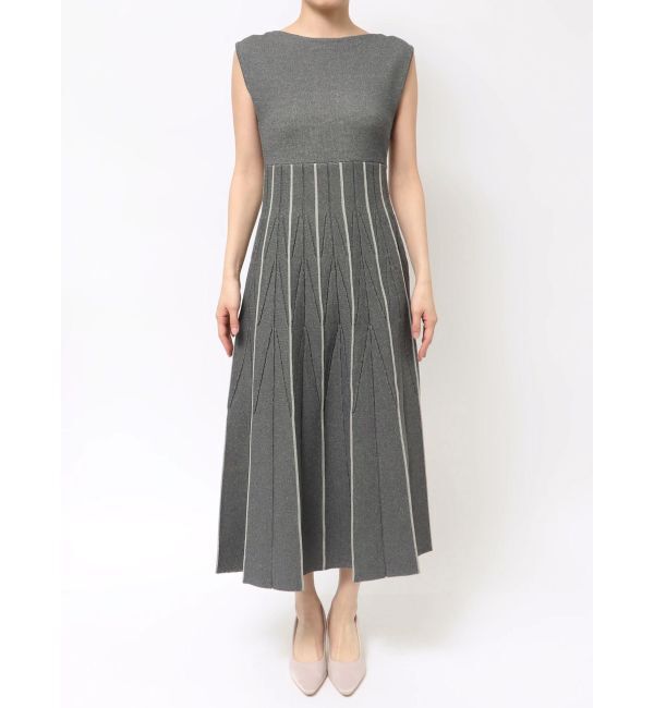 LAGUNAMOON「ジオメトリックフォルムニットワンピース」|ワンピース|