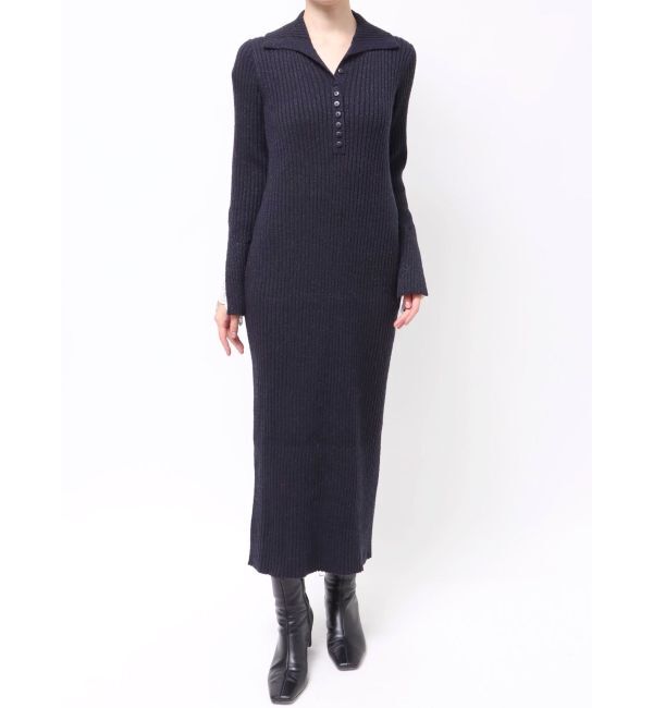 LAGUNAMOON「ラメブレンドレースカフスニットワンピース」|ワンピース|