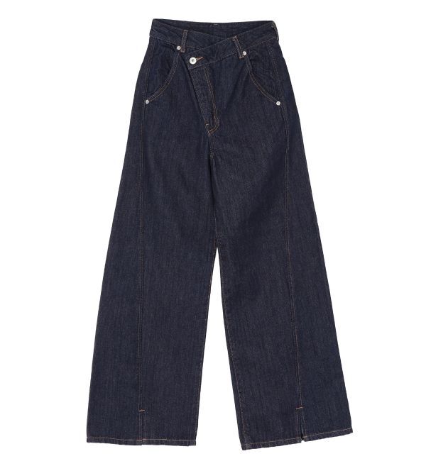 LAGUNAMOON「ワイドフレアデニムパンツ」|デニム|